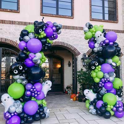Halloween-balloon-organic-garland