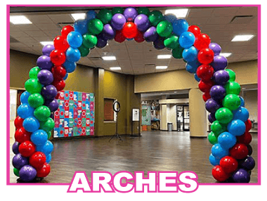 balloon arches from affairs afloat balloons, fort worth