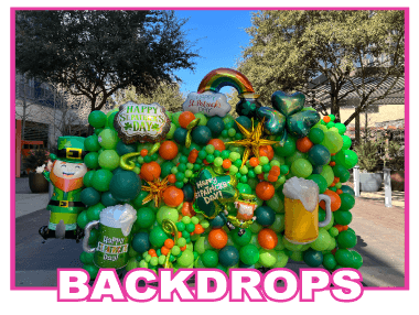 balloon backdrops from affairs afloat balloons, fort worth