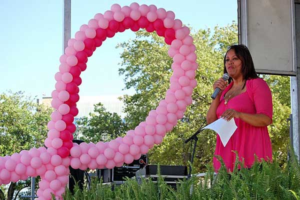 balloons for Breast Cancer Awareness month