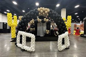 balloons decor for football celebrations