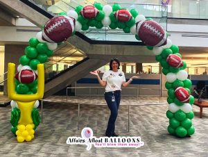 balloons decor for football celebrations