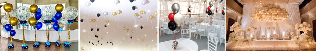 helium filled balloon decor