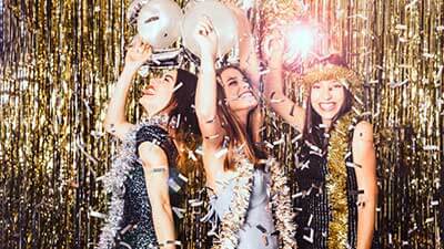 new years balloons