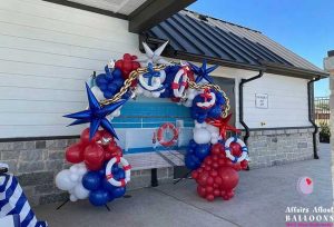 balloon photo op/backdrop from Affairs Afloat Balloons